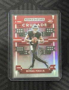 2024 Panini Rookies & Stars Michael Penix Jr. Red Crusade /99 Atlanta Falcons - Picture 1 of 2