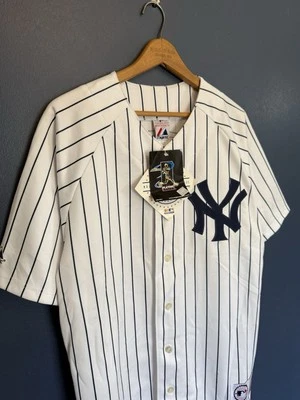 Nueva Camiseta De Colección Años 90 Majestic MLB New York Yankees Derek Jeter Talla Grande Foto 1 de 4
