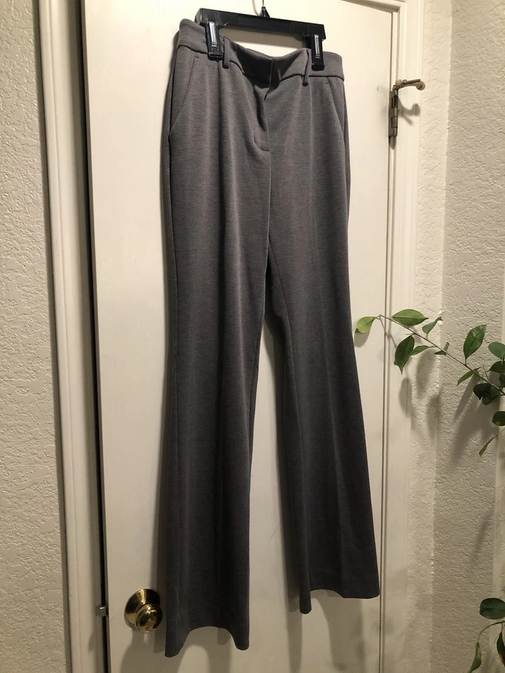 NWT Simply Vera Women’s Flared Gray Stretch Pants Size 6 - Image 1 of 4