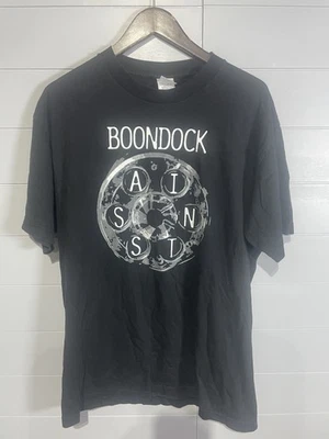 复古 Boondock Saints 衬衫成人大号黑色电影宣传男式罕见 Y2K — 第 1/4 张图片