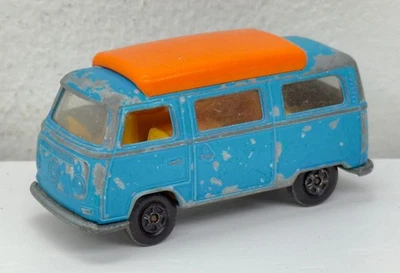 Vintage 1970 Matchbox Superfast Dormobile No.23 Volkswagen Camper Blue England - Image 1 of 4