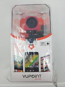 Vupoint Share Q 1080P Full HD impermeabile action camera per Android USB-C rosso NUOVO - Foto 1 di 6
