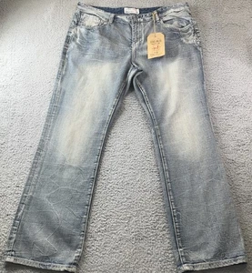 Ecko Unltd 714 Straight Fit Men’s Sz 40 Denim Blue Jeans - Picture 1 of 13