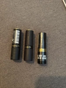 Revlon Lot of 3 025 Insane 800 Show Off 688 Primose Super Lustrous Lipstick New - Picture 1 of 4