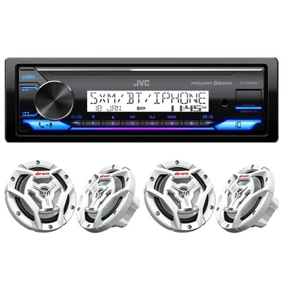 JVC KD-X38MBS Marine Media Rec. +2 Pr CS-DR6201MW Spkr - Image 1 of 4