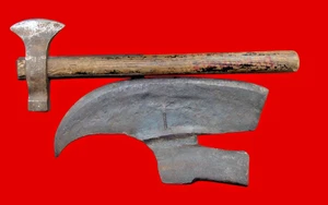 2 hachas antiguas / hachas 19. Jh. Carpintero o hacha del bosque - Imagen 1 de 14