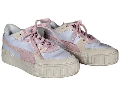 彪马 Cali Sport 磨砂远足系带厚底运动鞋 380948-01 女式 US 9.5 — 第 1/4 张图片