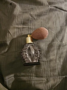 Vintage Glass Purple Perfume Bottle - Picture 1 of 3