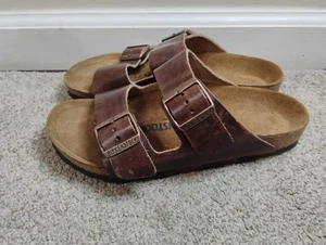 Birkenstock Arizona Leather Women's Size 38/7 US Standard Slide Sandals - Picture 1 of 9