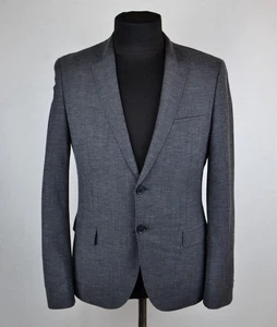 Hugo Boss Blazer Two buttons Wool Grey Size UK 48 US 38 R - Picture 1 of 10