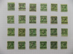 U S Coll'n of (24) used Diffn't cities PRECAN. DEFIN-7-24-1 C FRANKLIN- - Picture 1 of 2