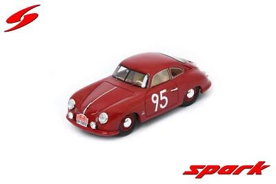 1:43 SPARK Porsche 356 #95 Rally Montecarlo 1954 Schild Bjornestad S6134 Model - Image 1 of 2