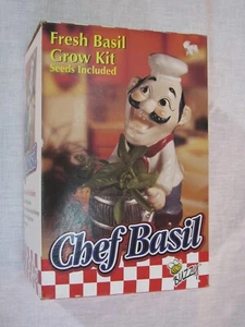NIOB Buzzy Ceramic 'Chef Basil' Grow Kit, Includes Seeds, 2008 rr - Picture 1 of 11