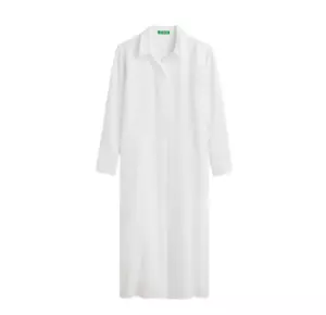 NWT JCrew Long Beach Shirt Dress Cover Up Womens Medium White Long Sleeve NEW - Picture 1 of 12