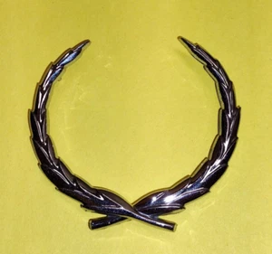 OEM 1974-78 Cadillac Eldorado Wheel Hubcap Cover Chrome Wreath Emblem *GC* - Picture 1 of 17