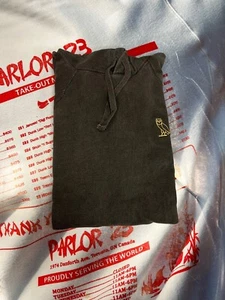 Sudadera con capucha OVO Garment Dye negra *NUEVA - Imagen 1 de 5