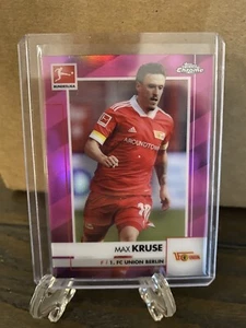 2020-21 Topps Chrome Bundesliga Pink Wave Refractor /75 Max Kruse SP Berlin - Picture 1 of 2