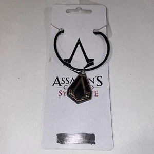 Assassins Creed Syndicate Logo Solid Metal Necklace Unisex Ubisoft 2016 W/Tag - Picture 1 of 11