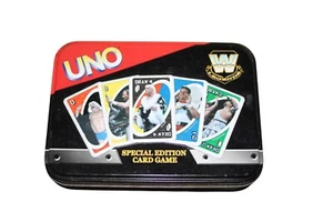 2006 WWE LEGENDS UNO CARD GAME TIN Flair Heenan Hogan Piper Jake Snake WWF - Picture 1 of 4