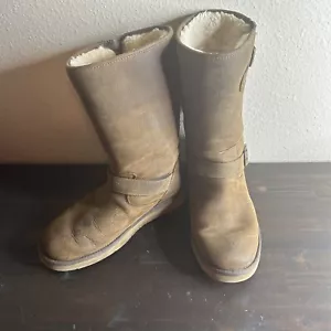 UGG Australia Sutter 1005374 braune Damen-Lederstiefel Größe 10 US - Bild 1 von 15