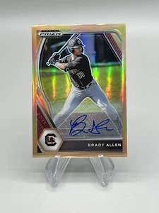 2021 PANINI PRIZM DRAFT PICKS BRADY ALLEN NEON ORANGE PRIZM AUTO 14/20 - Picture 1 of 2