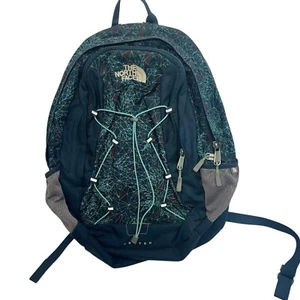 The North Face Jester Backpack Geo patterns blue Hiking/ School Back Pack - Picture 1 of 9