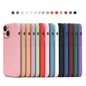 Case For iPhone 16 15 14 13 12 11 Pro Max XR 8+ Liquid Silicone Soft Phone Cover - Picture 1 of 24