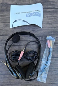 HS-GEN-C Stereo Communication Wired Headset with Microphone Nuance T52 - Picture 1 of 1