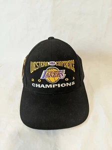 2001 NBA Western Conference Champions Los Angeles Lakers Hat New - Picture 1 of 8