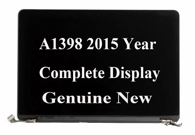 LCD Complete Display Assembly for MacBook Pro Retina 15 A1398 2015 EMC 2909 2910 - Image 1 of 4