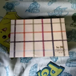 Vintage Coach Plaid Watch Box 4x7 - Picture 1 of 3