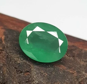 2.98 Ct Natural Emerald Zambian Oval Shape Top Quality Certified Earthmine Gems - Picture 1 of 8