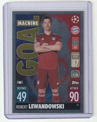 2021-22 Topps Match Attax - Robert Lewandowski - GOAL MACHINE - Bayern Munich - Image 1 of 2