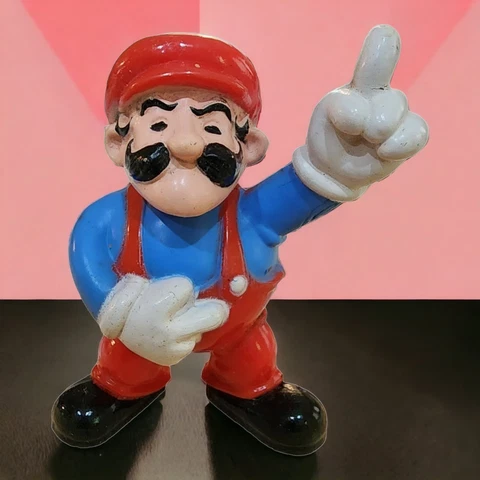 Nintendo Coleco Vintage 1981 Mario Brothers PVC Action Figure 2" Donkey Kong HTF Cover