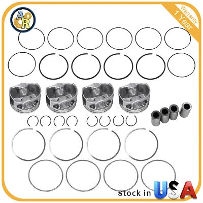 For VW Passat CC Audi 2.0L TFSI 4PCS  Engine Piston & Ring 82.51mm Φ 21mm - Image 1 of 2
