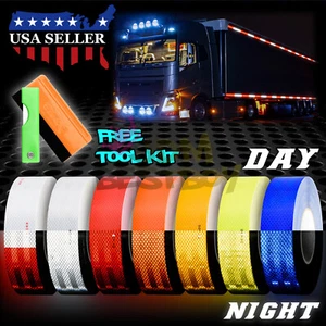 * Reflektierendes auffälliges Klebeband 2"x150' DOT-C2 Sicherheit Warnschild Auto LKW RV - Bild 1 von 53