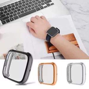 For Fitbit Versa 2 Coating Tpu Shockproof Watch Screen Protector Case Co s}