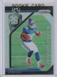 Saquon Barkley Rookie Card New York Giants 2018 SILVER PRIZMS $$ RC Football - Bild 1 von 2