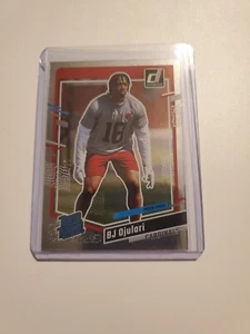 2023 Donruss Football BJ Ojulari Rated Rookie Press Proof Argento #/100 Cardinals - Foto 1 di 2