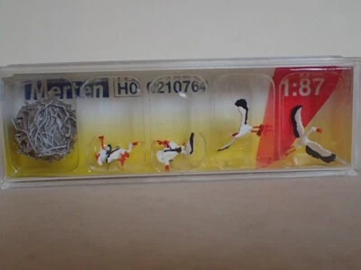 Preiser Merten Storch Störche mit Nest Wagenrad Tiere Zoo 0210764 H0 1:87 OVP