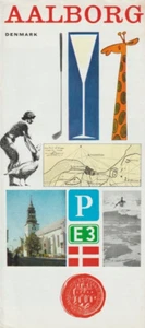 AALBORG FACTS DENMARK Vintage Travel Brochure Leaflet Guide Association 1961 - Foto 1 di 4