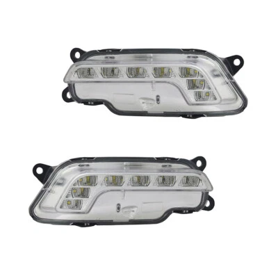 NEW DAY TIME RUNNING LIGHT PAIR FITS MERCEDES BENZ E250 2011-2014 212-820-07-56 - Image 1 of 2