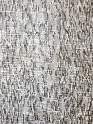 Kravet Portfolio Jeffrey Alan Marks Chromio Metal Fabric Silver Gray 3YD + 20 In - Image 1 of 4
