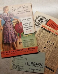 1939 Chicago Mail Order Company Catalog - 120 Pages Clothing Shoes Fabric & More - Picture 1 of 22