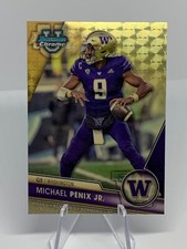 2023 BOWMAN University Chrome Michael Penix Jr. 1/1 SUPERFRACTOR - Gold Vinyl