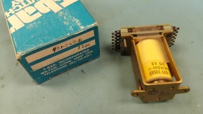 901-24C-6 RELÉ INTERRUPTOR BARRA *** VENDEDOR EE. UU. *** 8501-105-3 11,09 OHMIOS 6 VDC Foto 1 de 4