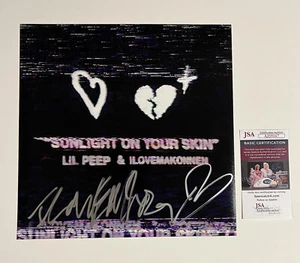 ILOVEMAKONNEN SIGNED SUNLIGHT ON YOUR SKIN 12X12 PHOTO LIL PEEP JSA COA - Picture 1 of 2