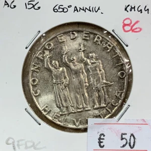 SVIZZERA - 5 FRANCHI - 1941 - ARGENTO - 15G. - KM.44 - qFDC - N86 - Foto 1 di 2