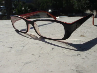 Ray Ban RB 5063 2181 130 Gloss Black NO LENSES 50[]16 rectangle ITALY - Image 1 of 4