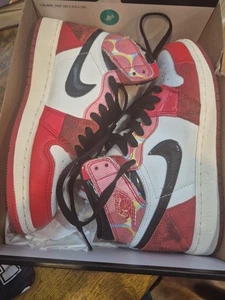 Jordan 1 Retro High OG Spider-Man Across The Spider-Verse - Picture 1 of 5